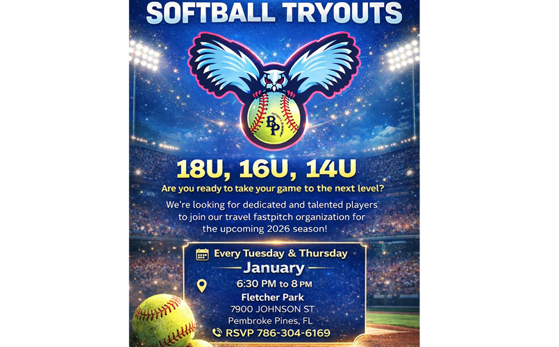 Softball Tryouts for 18U/16U & 14U